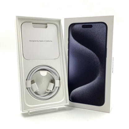 【全額返金保証】【最速発送】Apple iPhone iPhone 15 Pro Max 256GB ブルーチタニウム SIMフリー 白ロム 美品 動作確認済 92%