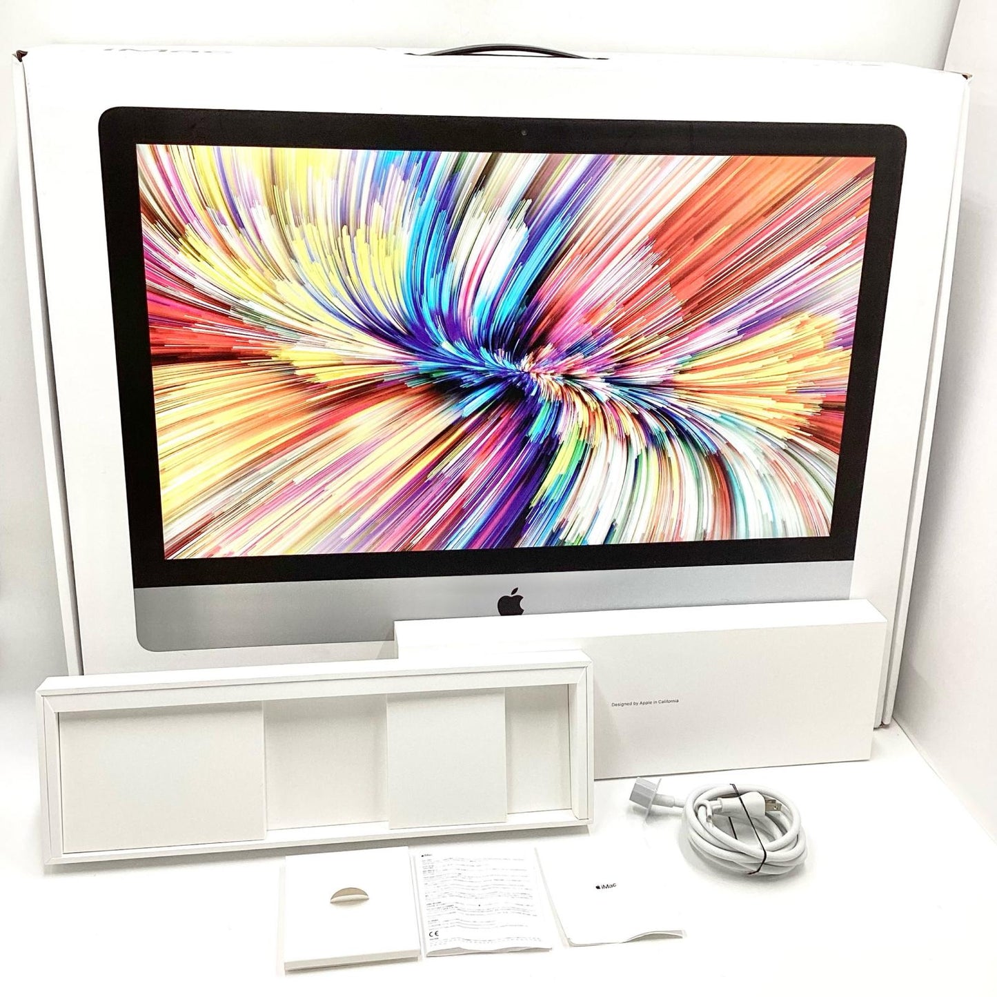 【全額返金保証】【最速発送】Apple iMac 27インチ 3GHz 6コア Intel Core i5 16GB SSD 512GB シルバー 動作確認済