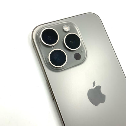 【全額返金保証】【最速発送】Apple iPhone iPhone Pro 15 256GB ナチュラルチタニウム SIMフリー 白ロム 美品 動作確認済 88%