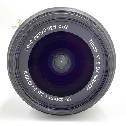 【全額返金保証】【最速発送】Nikon AF-S DX NIKKOR 18-55mm f/3.5-5.6G VR II 動作確認済