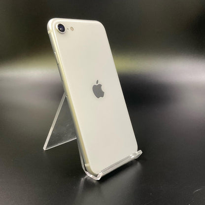 【全額返金保証】【最速発送】Apple iPhone iPhone SE（第2世代） 64GB ホワイト au 白ロム 動作確認済 80%