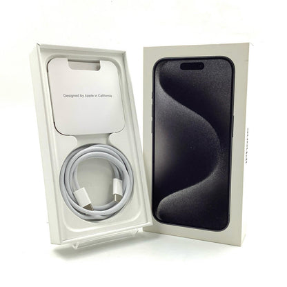 【全額返金保証】【最速発送】Apple iPhone iPhone 15 Pro 256GB ブラックチタニウム SIMフリー 白ロム 動作確認済 86%