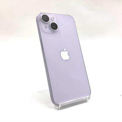 【全額返金保証】【最速発送】Apple iPhone iPhone 14 128GB パープル SIMフリー 白ロム 動作確認済 86%