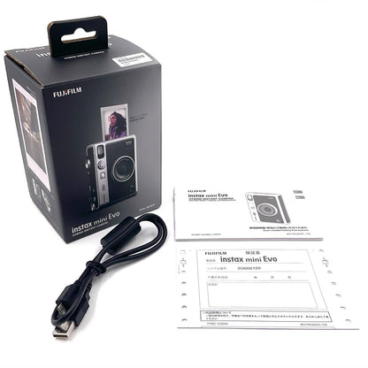 【全額返金保証】【最速発送】FUJIFILM コンパクトデジタルカメラ instax mini Evo チェキ 美品 動作確認済
