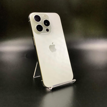 【全額返金保証】【最速発送】Apple iPhone iPhone 15 Pro 128GB ホワイトチタニウム SIMフリー 白ロム 美品 動作確認済 92%
