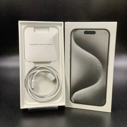 【全額返金保証】【最速発送】Apple iPhone iPhone 15 Pro 128GB ホワイトチタニウム SIMフリー 白ロム 美品 動作確認済 92%