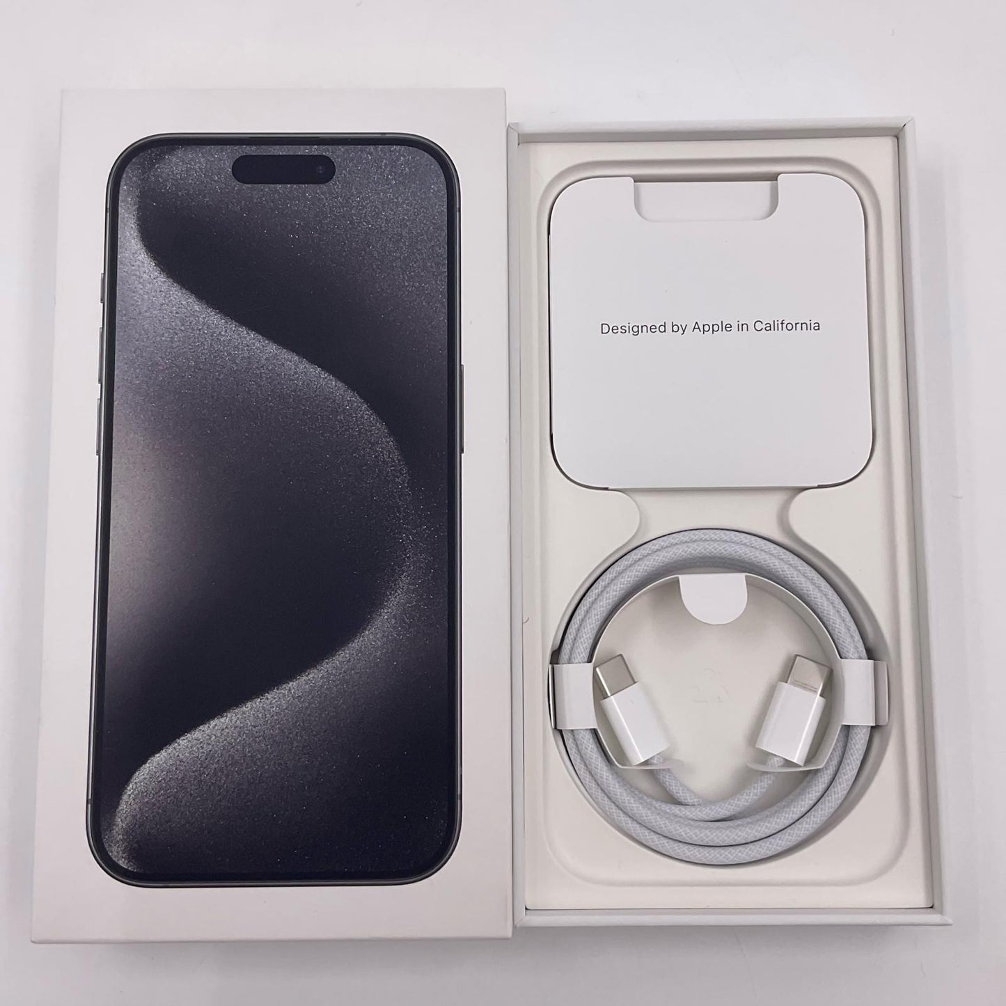 【全額返金保証】【最速発送】Apple iPhone iPhone 15 Pro 128GB ブラックチタニウム SIMフリー 白ロム 動作確認済 90%