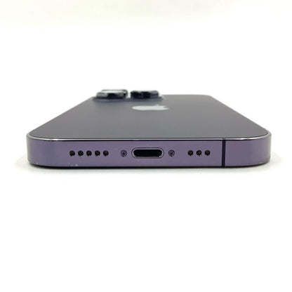 【全額返金保証】【最速発送】Apple iPhone iPhone 14 Pro 256GB ディープパープル SIMフリー 白ロム 動作確認済 99%