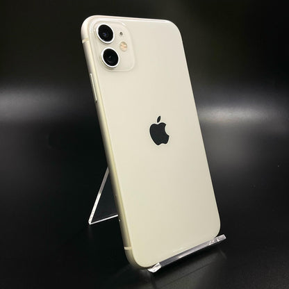 【全額返金保証】【最速発送】Apple iPhone iPhone 11 64GB ホワイト au 白ロム 動作確認済 86%
