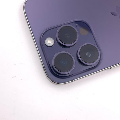 【最速発送】Apple iPhone iPhone Pro 14 128GB ディープパープル au 白ロム【難有】 79%