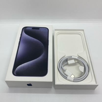 【全額返金保証】【最速発送】Apple iPhone iPhone 15 Pro 128GB ブルーチタニウム SIMフリー 動作確認済 87%