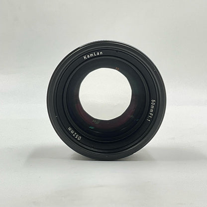 【全額返金保証】【最速発送】KAMLAN 50mm F1.1 キヤノンEF-M用 美品 動作確認済