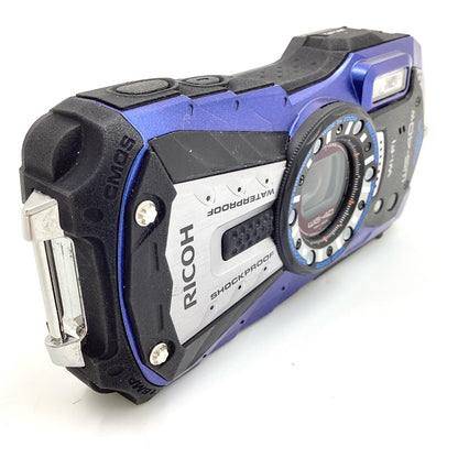 【全額返金保証】【最速発送】RICOH コンパクトデジタルカメラ RICOH WG-40W [ブルー] 超美品 動作確認済
