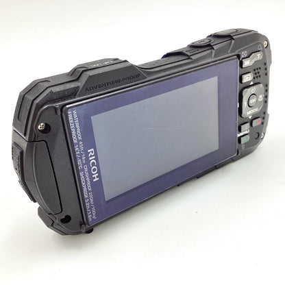 【全額返金保証】【最速発送】RICOH コンパクトデジタルカメラ RICOH WG-40W [ブルー] 超美品 動作確認済