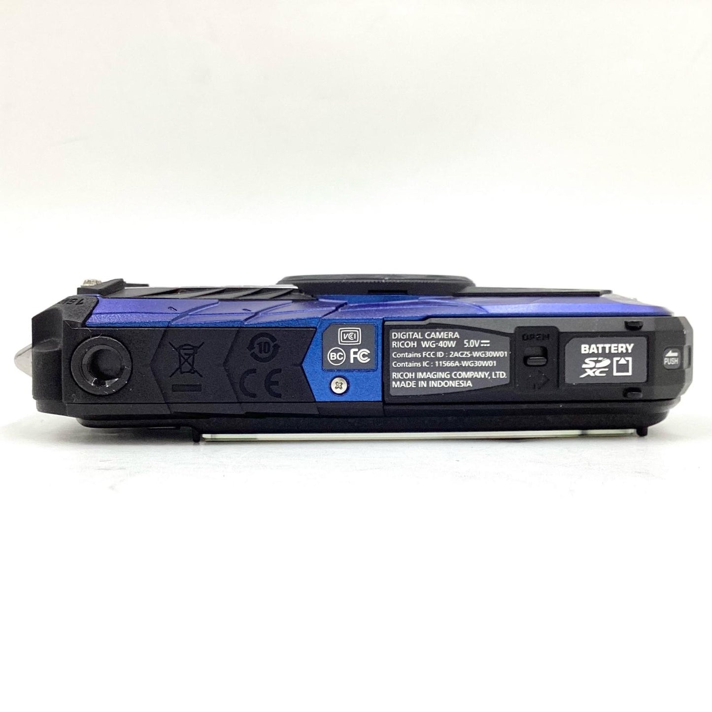 【全額返金保証】【最速発送】RICOH コンパクトデジタルカメラ RICOH WG-40W [ブルー] 超美品 動作確認済