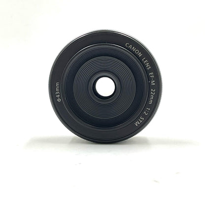【全額返金保証】【最速発送】Canon EF-M22mm F2 STM 美品 動作確認済