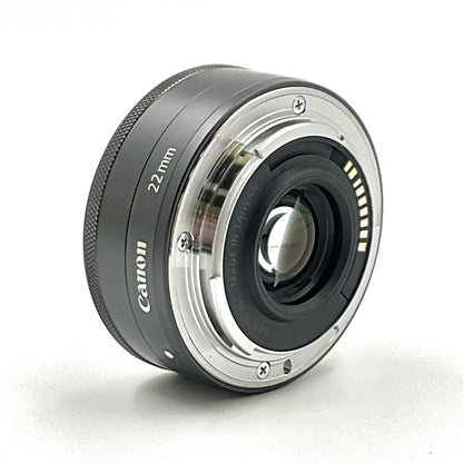 【全額返金保証】【最速発送】Canon EF-M22mm F2 STM 美品 動作確認済