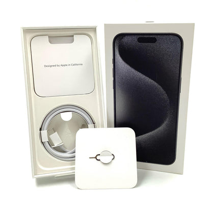 【全額返金保証】【最速発送】Apple iPhone iPhone 15 Pro Max 1TB ブラックチタニウム SIMフリー 白ロム 美品 動作確認済 85%