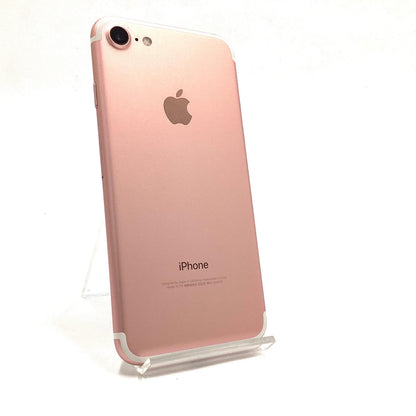 【全額返金保証】【最速発送】Apple iPhone iPhone 7 128GB ローズゴールド au 白ロム 動作確認済 92%