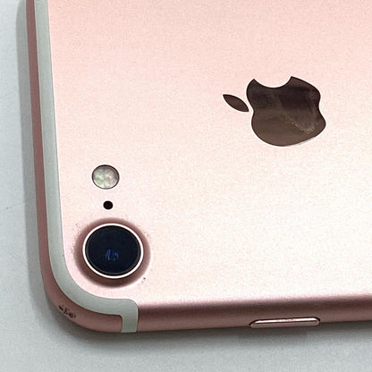 【全額返金保証】【最速発送】Apple iPhone iPhone 7 128GB ローズゴールド au 白ロム 動作確認済 92%