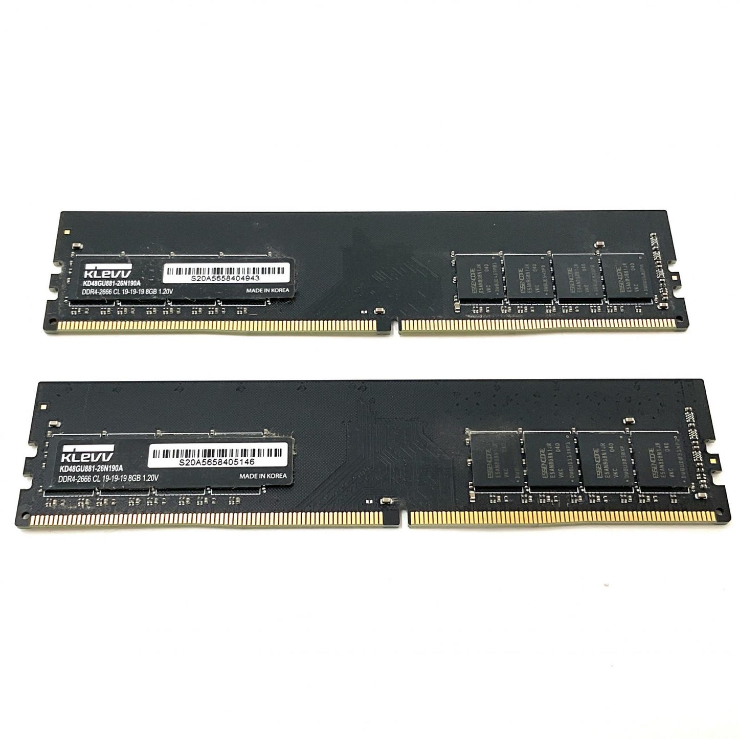 【全額返金保証】【最速発送】KLEVV メモリ KD48GU881-26N190A 8GB×2枚組 16GB 美品 動作確認済