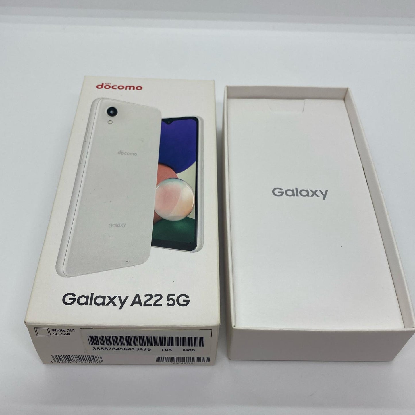 【最速発送】SAMSUNG Galaxy A22 5G 64GB White docomo SC-56B 白ロム【難有】