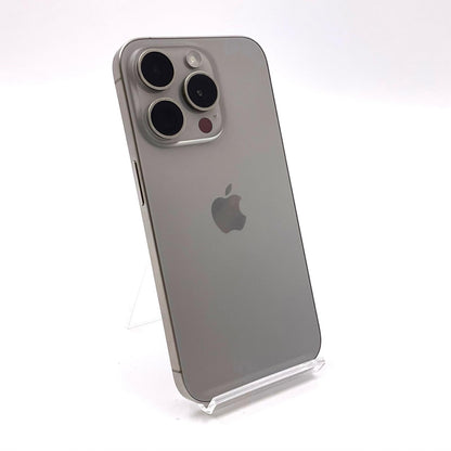 【全額返金保証】【最速発送】Apple iPhone iPhone 15 Pro 256GB ナチュラルチタニウム SIMフリー 白ロム 美品 動作確認済 90%