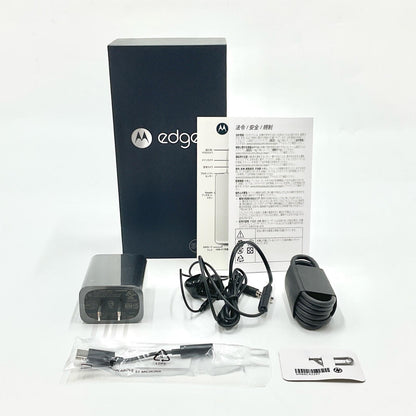 【全額返金保証】【最速発送】Motorola edge 20 128GB フロストオニキス SIMフリー XT2143-1 白ロム 動作確認済