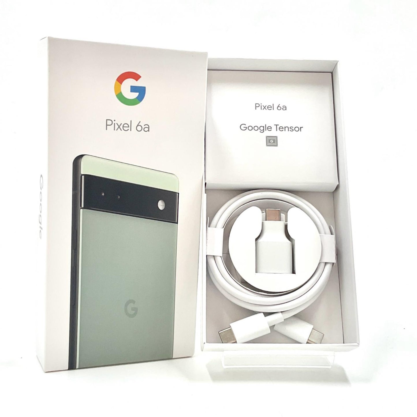【全額返金保証】【最速発送】Google Pixel 6a 128GB セージ au SIMフリー GB17L 白ロム 動作確認済