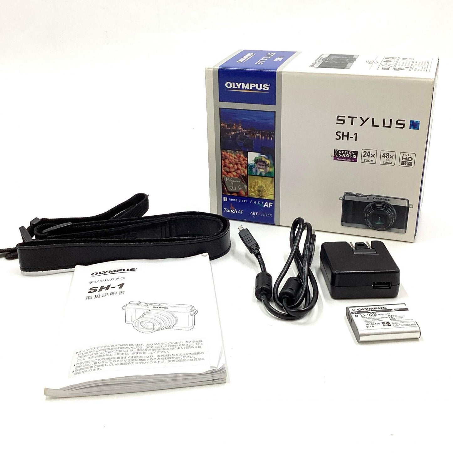 【全額返金保証】【最速発送】OLYMPUS コンパクトデジタルカメラ OLYMPUS STYLUS SH-1 [シルバー] 動作確認済
