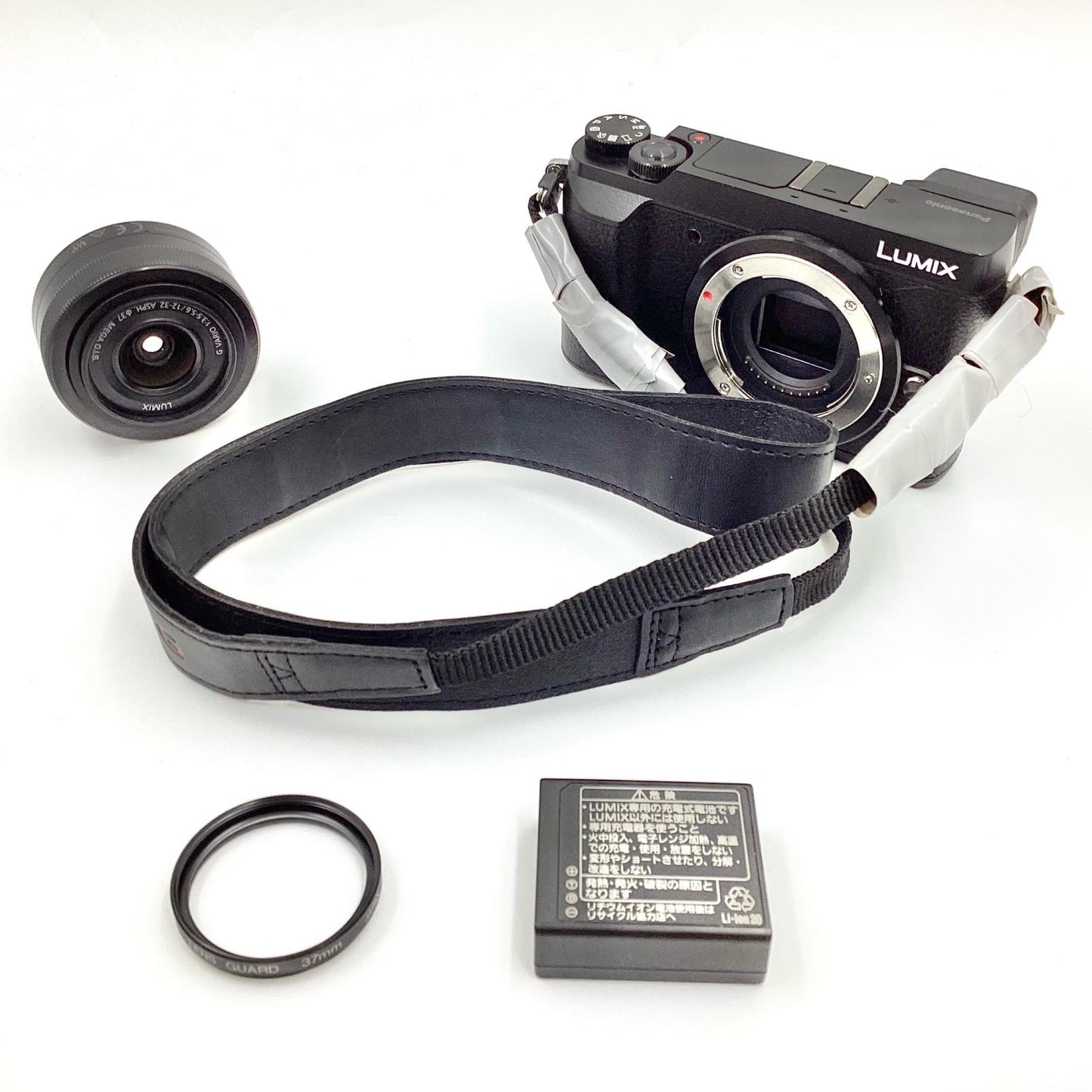 【全額返金保証】【最速発送】Panasonic デジタル一眼 LUMIX DMC-GX7MK2K-K 標準ズームレンズキット [ブラック] ブラック 美品 動作確認済