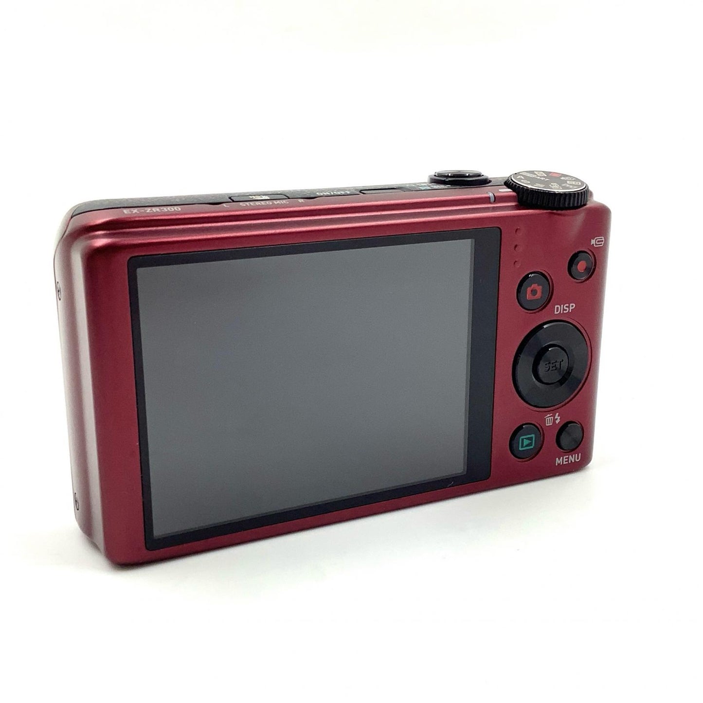【全額返金保証】【最速発送】CASIO コンパクトデジタルカメラ HIGH SPEED EXILIM EX-ZR300 [レッド] 動作確認済