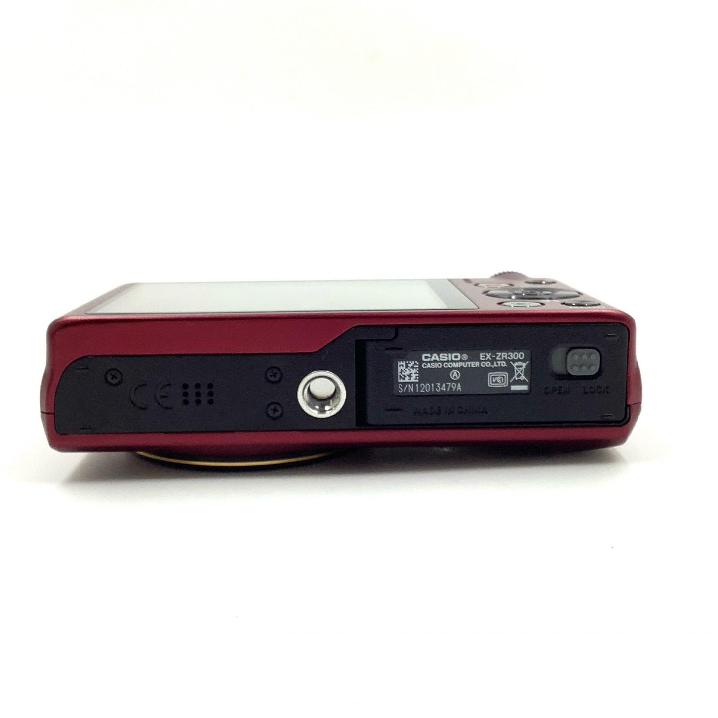 【全額返金保証】【最速発送】CASIO コンパクトデジタルカメラ HIGH SPEED EXILIM EX-ZR300 [レッド] 動作確認済