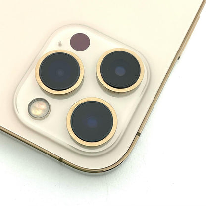 【全額返金保証】【最速発送】Apple iPhone iPhone 12 Pro Max 128GB ゴールド au 白ロム 動作確認済 100%