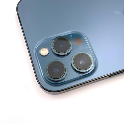 【全額返金保証】【最速発送】Apple iPhone iPhone 12 Pro Max 256GB パシフィックブルー au 白ロム 動作確認済 78%