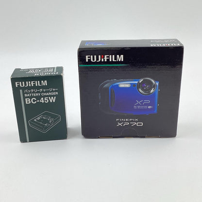 【全額返金保証】【最速発送】FUJIFILM コンパクトデジタルカメラ FinePix XP70 [ブルー] 動作確認済