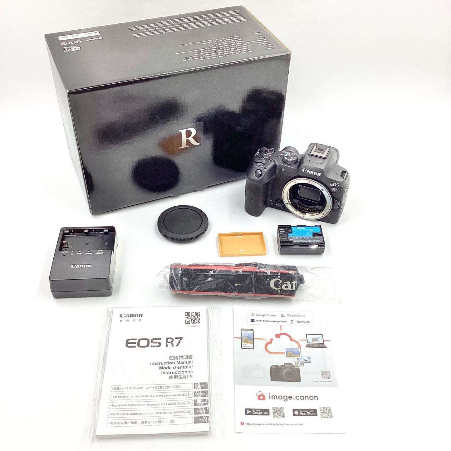 【全額返金保証】【最速発送】Canon デジタル一眼 EOS R7 ボディ ブラック 美品 動作確認済