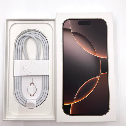 【全額返金保証】【最速発送】Apple iPhone iPhone Pro 16 Pro 128GB デザートチタニウム SIMフリー 白ロム 美品 動作確認済 96%