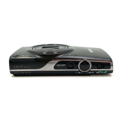 【全額返金保証】【最速発送】Canon コンパクトデジタルカメラ IXY 650 [ブラック] 超美品 動作確認済