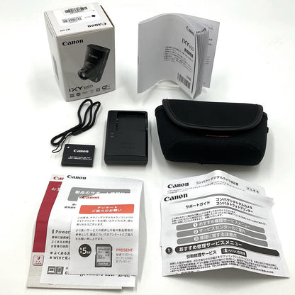 【全額返金保証】【最速発送】Canon コンパクトデジタルカメラ IXY 650 [ブラック] 超美品 動作確認済