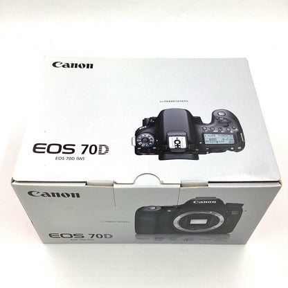 【全額返金保証】【最速発送】Canon デジタル一眼 EOS 70D ボディ　 ブラック 新品未開封 即納OK