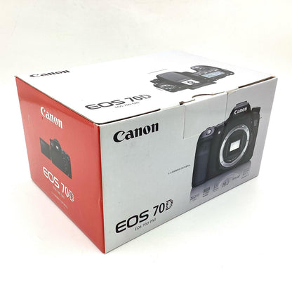 【全額返金保証】【最速発送】Canon デジタル一眼 EOS 70D ボディ　 ブラック 新品未開封 即納OK