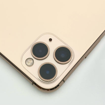 【全額返金保証】【最速発送】Apple iPhone iPhone 11 Pro Max 64GB ゴールド Softbank 白ロム 動作確認済 84%
