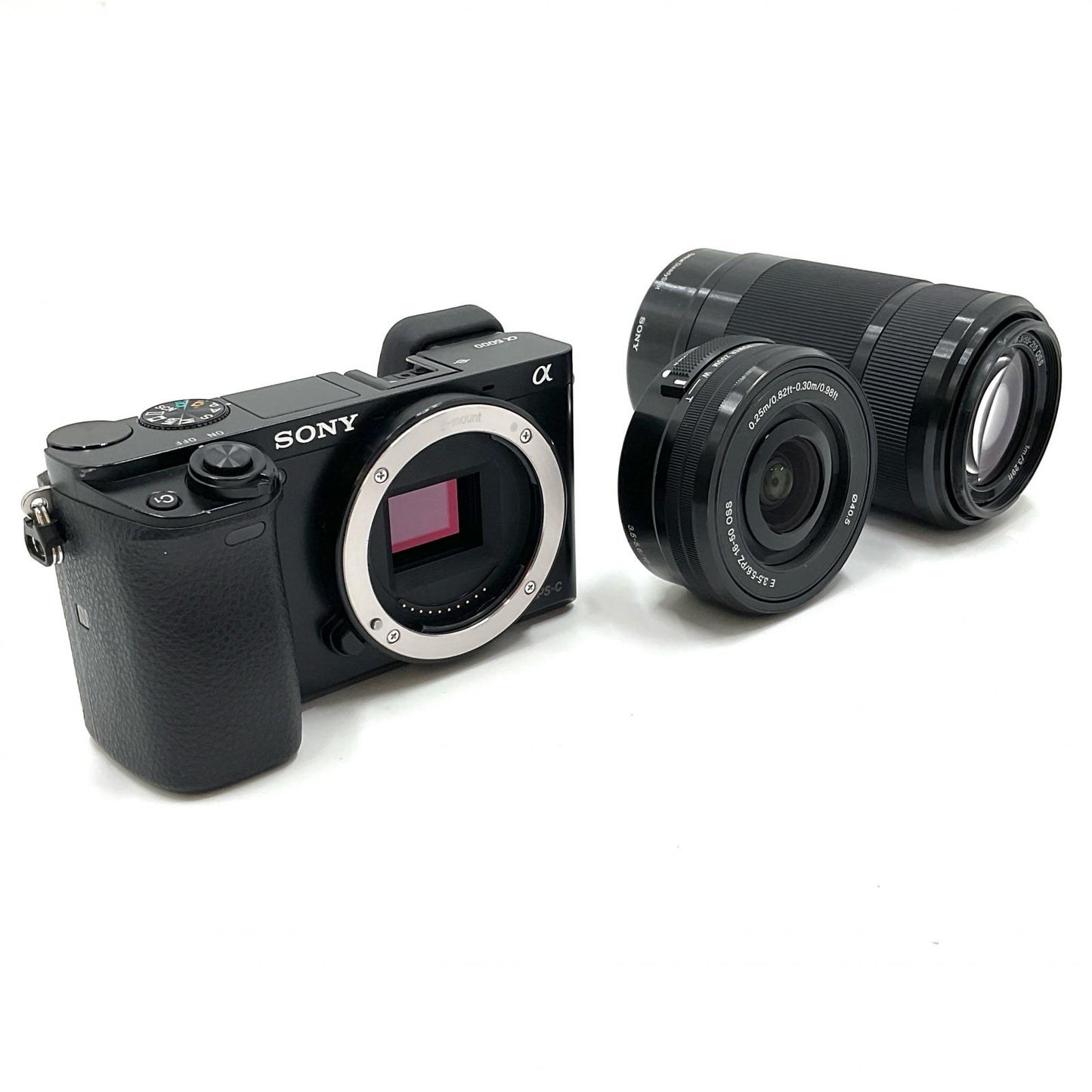 【全額返金保証】【最速発送】Sony デジタル一眼 α6000 ILCE-6000Y ダブルズームレンズキット ブラック 動作確認済