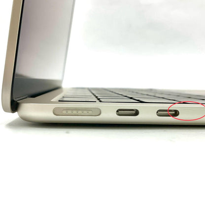 【全額返金保証】【最速発送】Apple MacBook Air 13インチ 2022 Apple M2 16GB SSD 512GB スターライト 95% 動作確認済