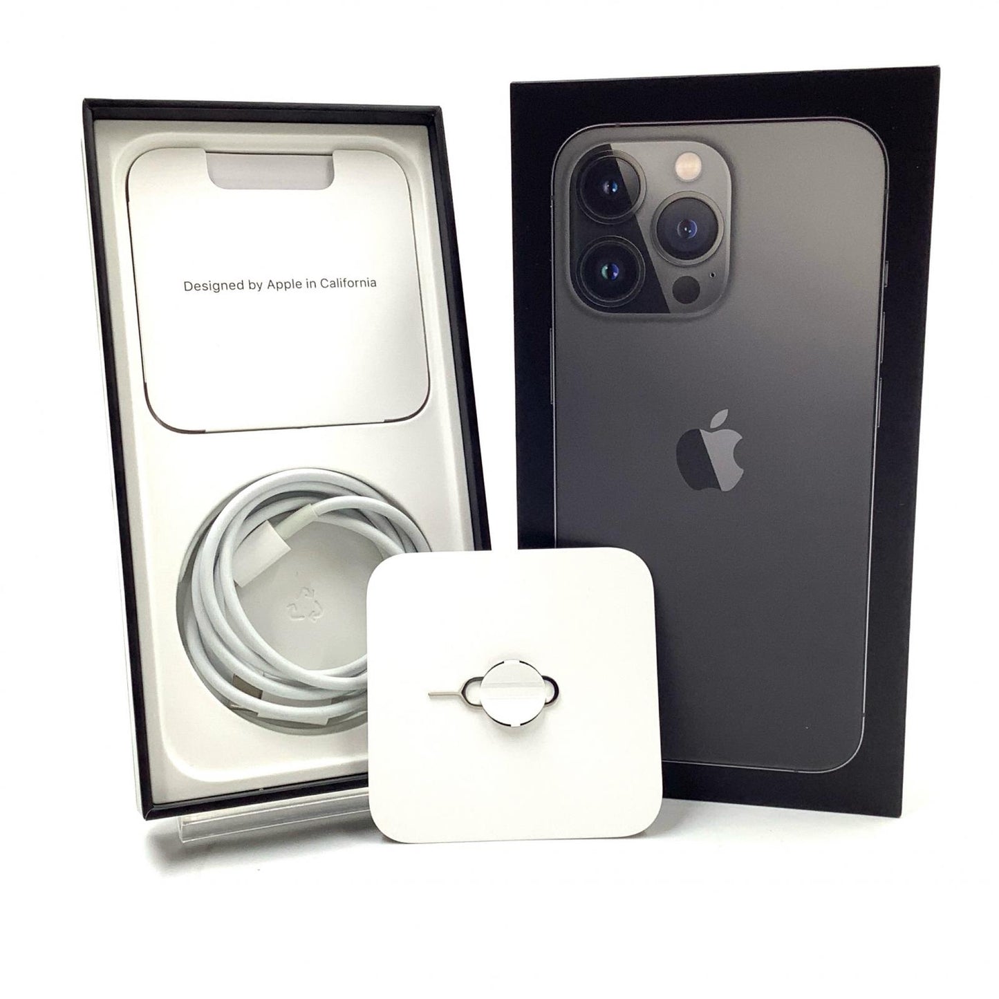 【全額返金保証】【最速発送】Apple iPhone iPhone 13 Pro 256GB グラファイト Softbank SIMフリー 白ロム 動作確認済 77%