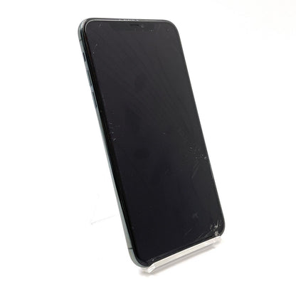 【最速発送】Apple iPhone iPhone 11 Pro Max 256GB ミッドナイトグリーン Softbank SIMフリー 白ロム【難有】 84%