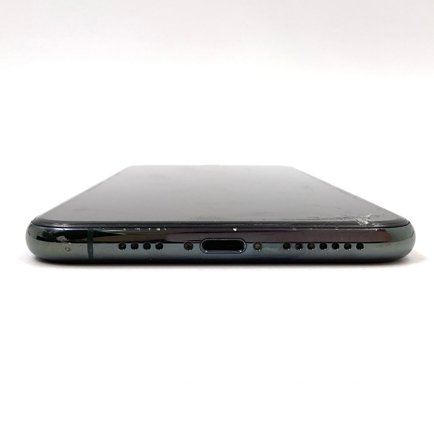 【最速発送】Apple iPhone iPhone 11 Pro Max 256GB ミッドナイトグリーン Softbank SIMフリー 白ロム【難有】 84%