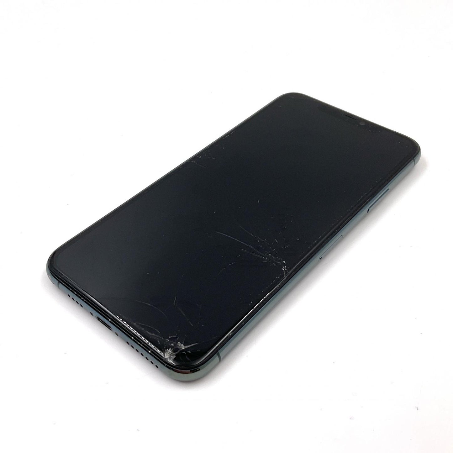 【最速発送】Apple iPhone iPhone 11 Pro Max 256GB ミッドナイトグリーン Softbank SIMフリー 白ロム【難有】 84%