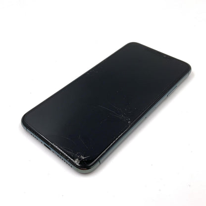 【最速発送】Apple iPhone iPhone 11 Pro Max 256GB ミッドナイトグリーン Softbank SIMフリー 白ロム【難有】 84%